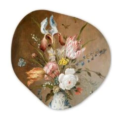 MuchoWow Wand Decoratie 90x90cm Bloemstilleven Balthasar Van