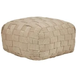 BODLA - Buitenpoef - Beige - 50 X 50 Cm - Synthetisch Materiaal
