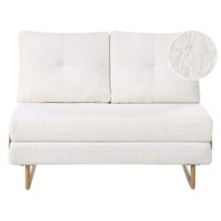JERSLEV - 2-zits Slaapbank - Off-white - Bouclé