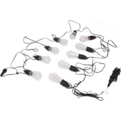 Merkloos Benson Lichtsnoer - LED - 10 Lampen - 700 Cm - Warm Wit - Timer