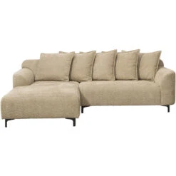 Bank Elsa Met Chaise Longue Links - Stof Anthology - Taupe