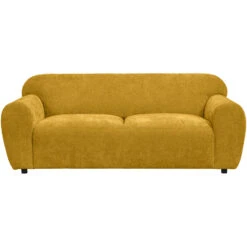 Bank Bibi 3-zits - Stof Glory - Okergeel