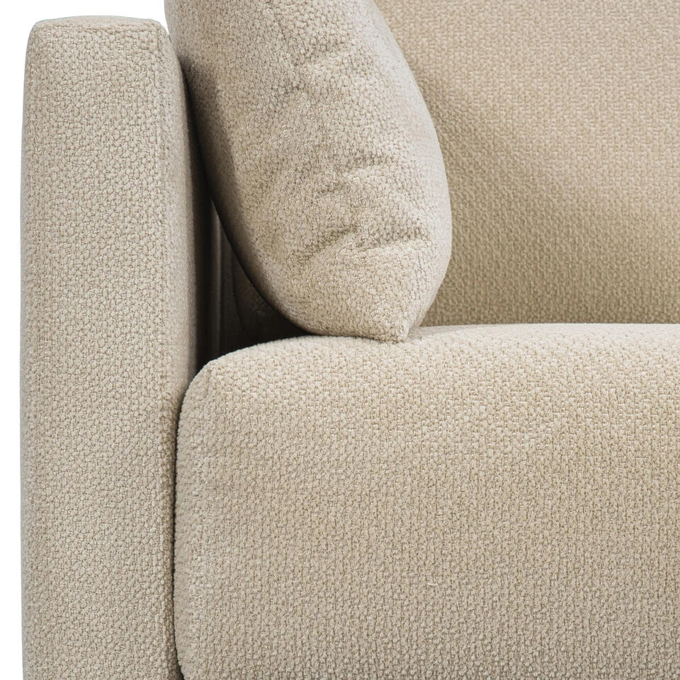 Bank Siem 3-zits - Stof Egon - Beige 7 Bank Siem 3-zits - Stof Egon - Beige - Afbeelding 7