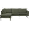 Hoekbank Collin Links - Groen