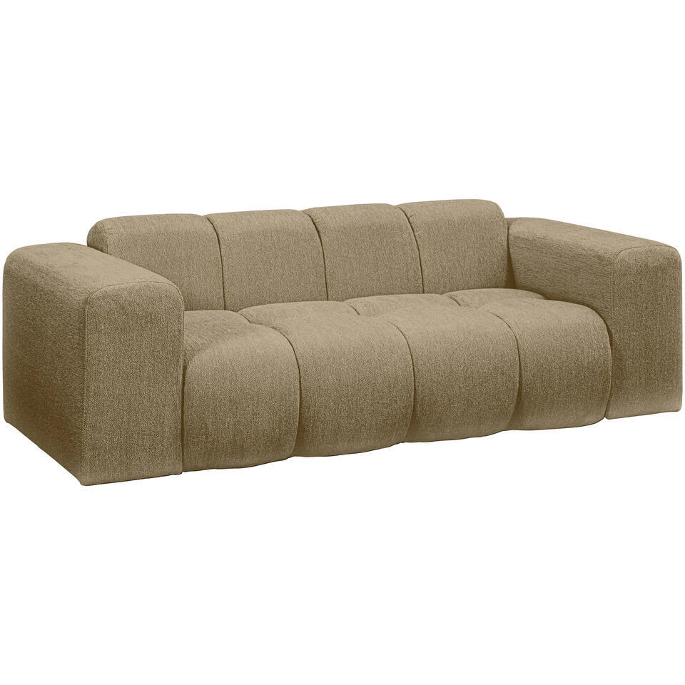 Bank Beau 2-zits - Stof Raven - Taupe 2 Bank Beau 2-zits - Stof Raven - Taupe - Afbeelding 2