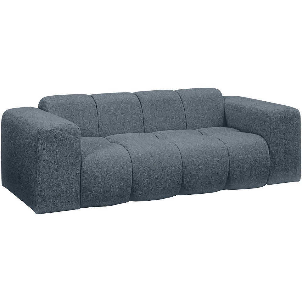 Bank Beau 2-zits - Stof Raven - Donkerblauw 2 Bank Beau 2-zits - Stof Raven - Donkerblauw - Afbeelding 2