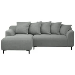 Bank Elsa Met Chaise Longue Links - Stof Eden - Grijs