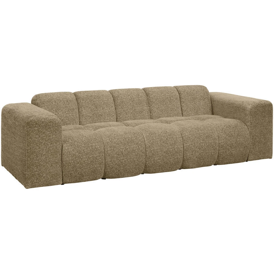 Bank Beau 3-zits - Stof Raven - Taupe 2 Bank Beau 3-zits - Stof Raven - Taupe - Afbeelding 2