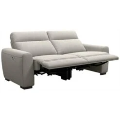 Bank James Verstelbaar 3-zits - Stof Gaucho - Lichtgrijs -Leenbakker Winkel 10111653 0302