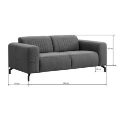 Bank Otis 2-zits - Donkergrijs 6 Bank Otis 2-zits - Donkergrijs -Leenbakker Winkel 10112079 9600