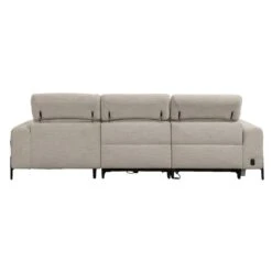 Hoekbank Dave Rechts - Elektrisch Verstelbaar - Lichtgrijs -Leenbakker Winkel 10112248 0901