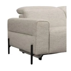 Hoekbank Dave Rechts - Elektrisch Verstelbaar - Lichtgrijs -Leenbakker Winkel 10112248 9004