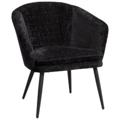 Fauteuil Cloe - Stof - Zwart