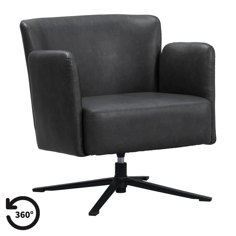 Fauteuil Sam - Zwart 1 Fauteuil Sam - Zwart