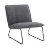 Fauteuil Cooper - Ribstof - Grijs