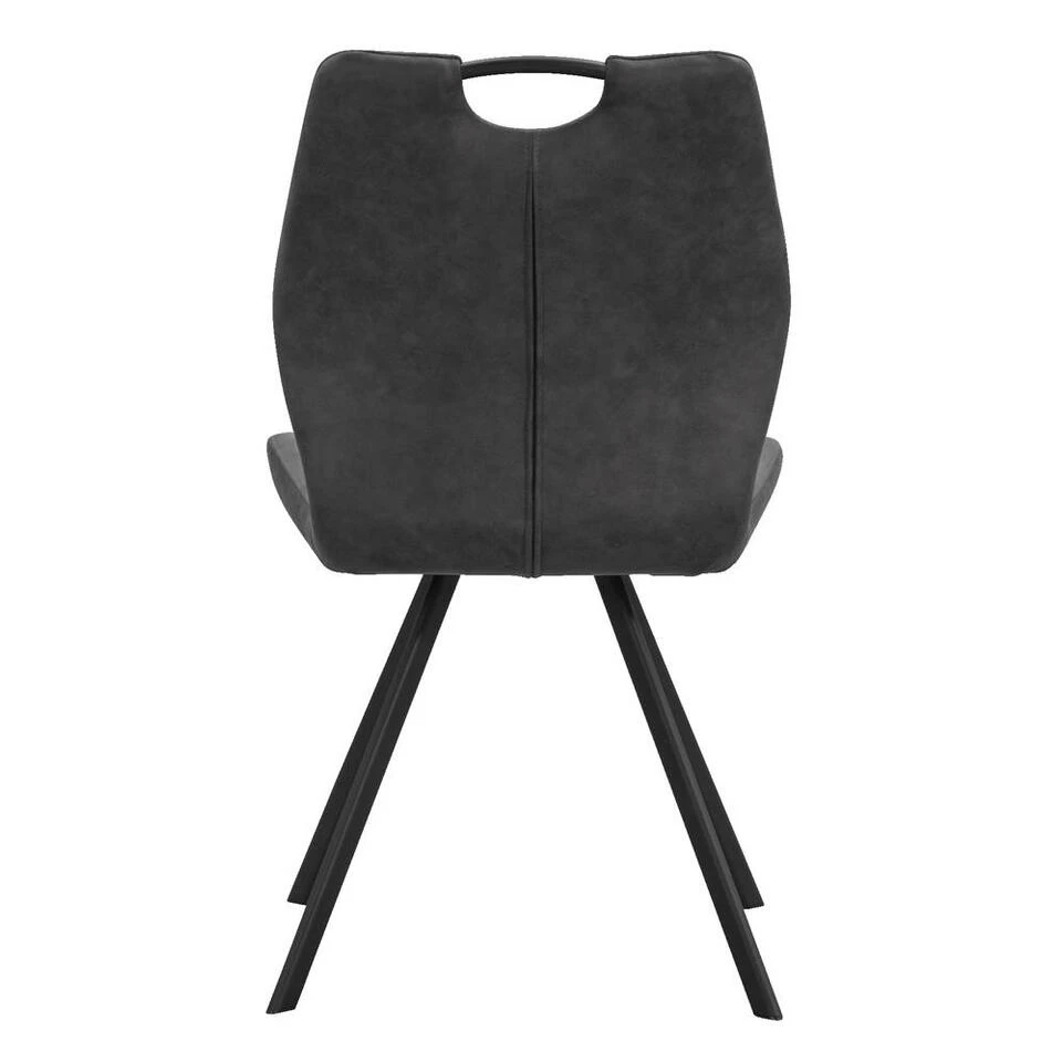 Eetkamerstoel Jesse - Antraciet 3 Eetkamerstoel Jesse - Antraciet - Afbeelding 3