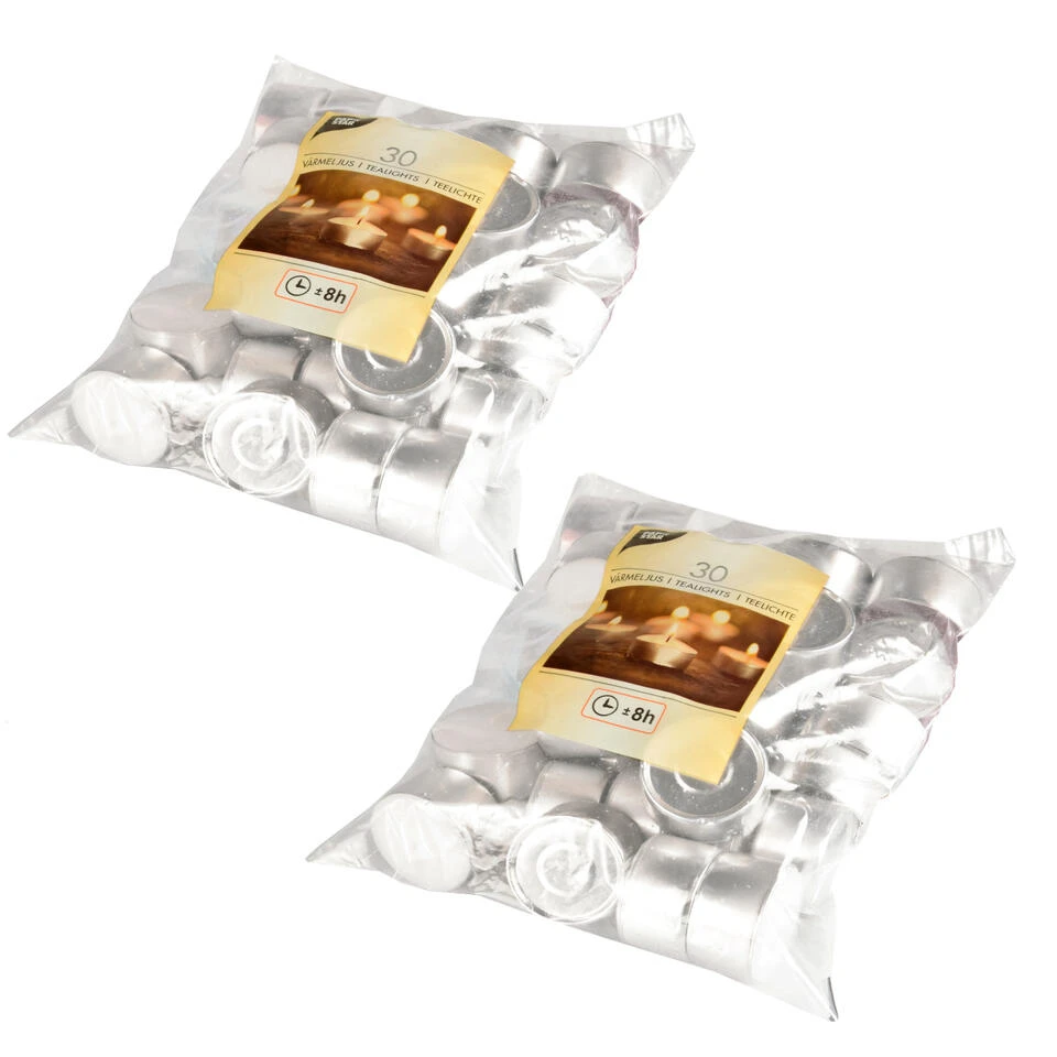 Conpax Candles Waxinelichtjes - 30 Stuks - 8 Branduren 2 Conpax Candles Waxinelichtjes - 30 Stuks - 8 Branduren - Afbeelding 2