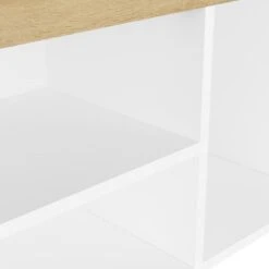 VidaXL - Schoenenbank - Beige - Bewerkt Hout -Leenbakker Winkel 106916f874cd48289bfc136607b3f0ce