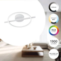 EGLO Amandolo Plafondlamp - LED - 40 Cm - Wit - Instelbaar RGB 6 EGLO Amandolo Plafondlamp - LED - 40 Cm - Wit - Instelbaar RGB -Leenbakker Winkel 10b1eca9cdce45208ed7baf347fbc308