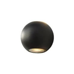 Artdelight Wandlamp Denver - Ø 10 Cm - Zwart