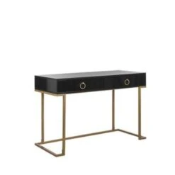 WESTPORT - Kaptafel - Zwart - Metaal