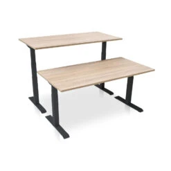 MRC PRO Elektrisch ARBO Zit-sta Bureau - 180x80 Cm - Midden Eiken -Leenbakker Winkel 1146711307 0102