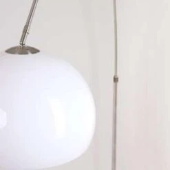 Steinhauer Booglamp XXL Stresa - H 230 Cm - Plexi Wit - Mat-chroom -Leenbakker Winkel 1186045387 0103