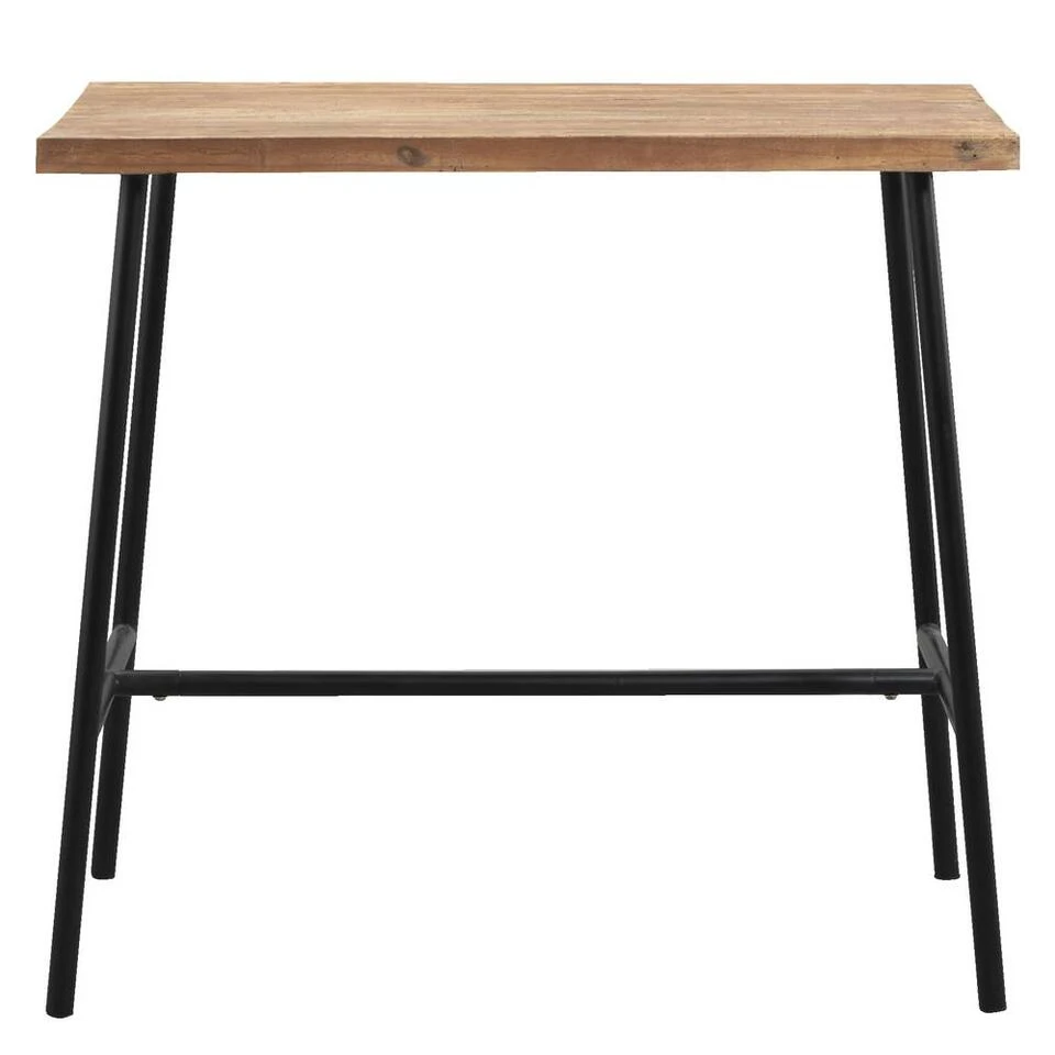 Bartafel Jimmy - Zwart/naturel - 105x60x110 Cm 1 Bartafel Jimmy - Zwart/naturel - 105x60x110 Cm