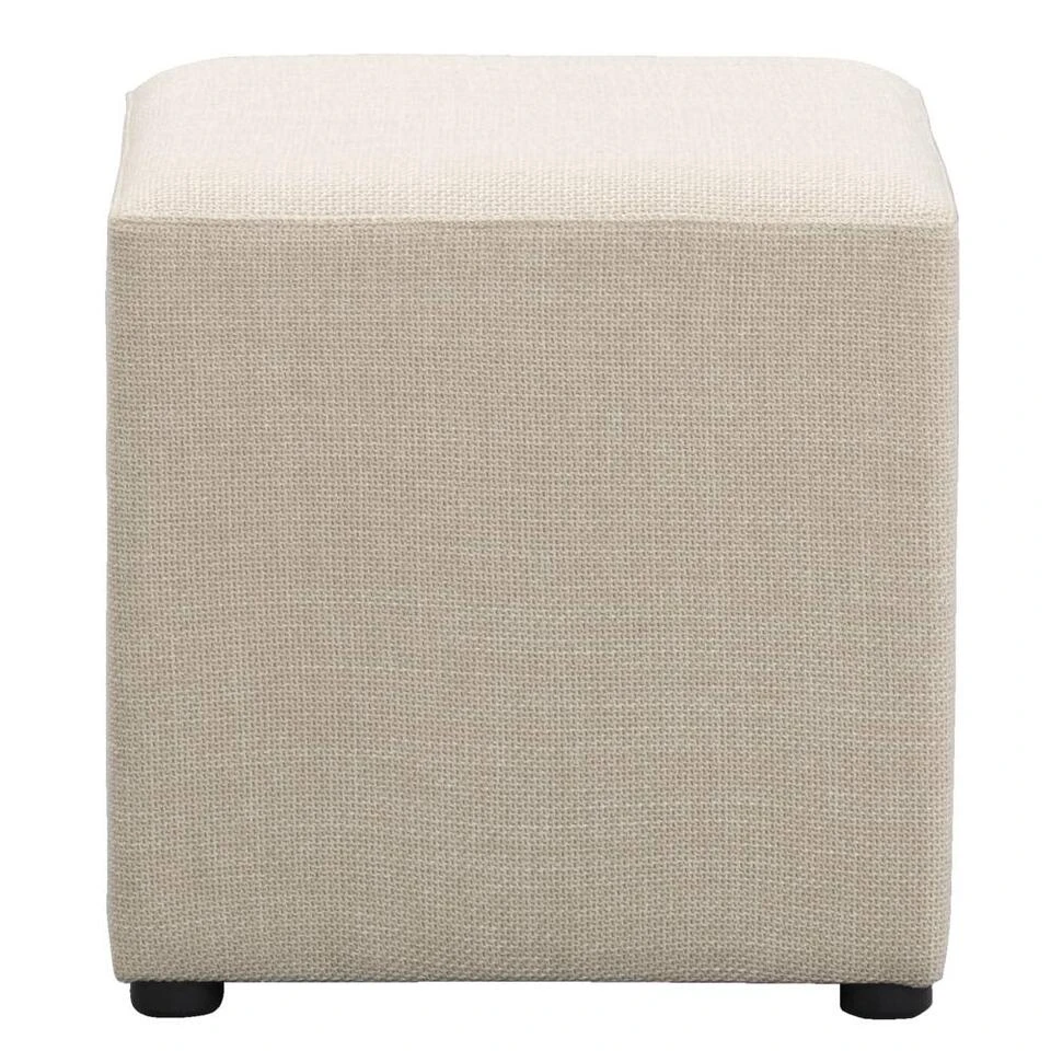 Hocker Nando - Beige - 45x45x45 Cm 1 Hocker Nando - Beige - 45x45x45 Cm