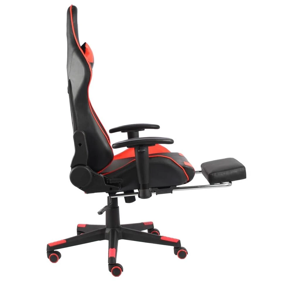 VidaXL - Gamingstoel - Rood - PVC 5 VidaXL - Gamingstoel - Rood - PVC - Afbeelding 5