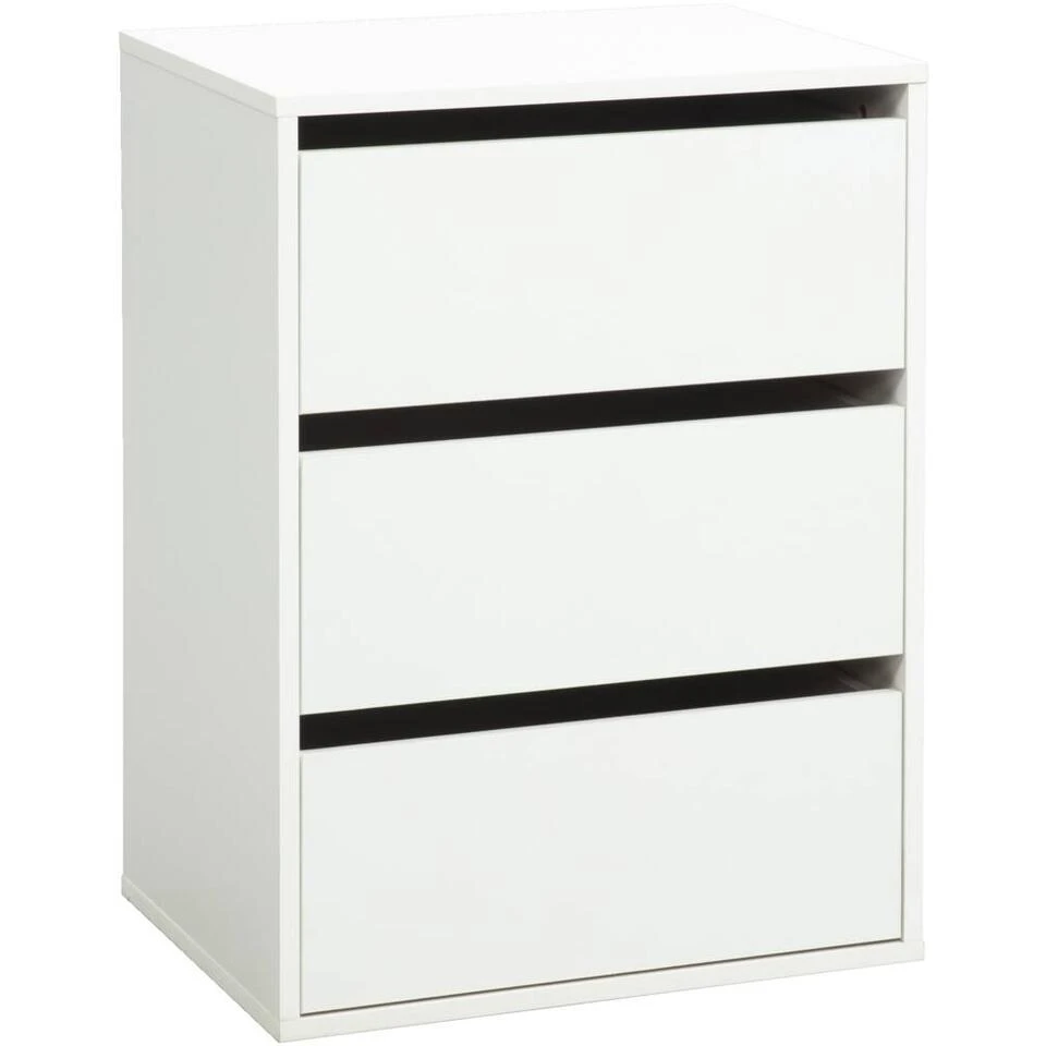 Ladeblok Bergamo - Wit - 70,2x51x39,9 Cm 2 Ladeblok Bergamo - Wit - 70,2x51x39,9 Cm - Afbeelding 2