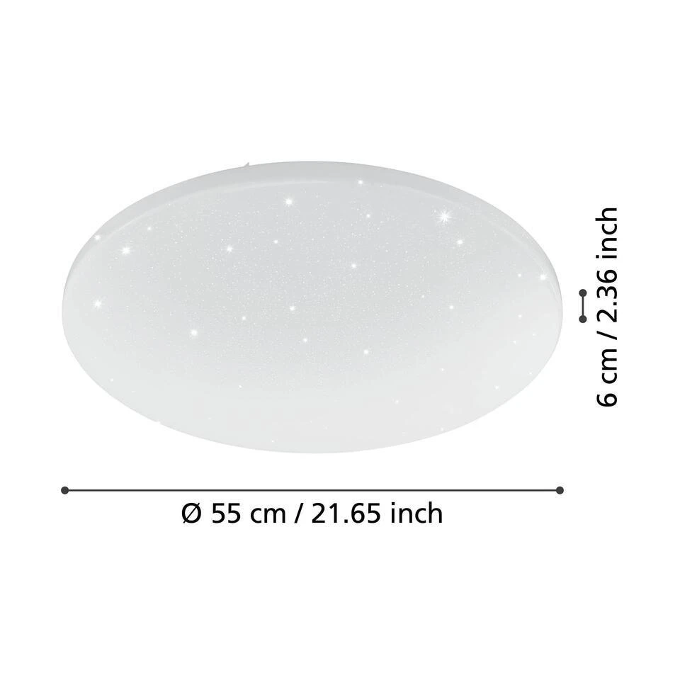 EGLO Frania-s Plafonnière - LED - 55 Cm - Wit 5 EGLO Frania-s Plafonnière - LED - 55 Cm - Wit - Afbeelding 5