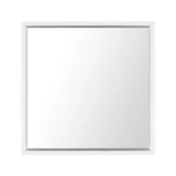 Beliani Wandspiegel BRIGNOLES - Wit Synthetisch Materiaal