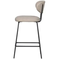 WOOOD Kjeld Barstoelen - Polyester - Naturel - Set Van 2 -Leenbakker Winkel 13235c3db624437c8471cf95497f52ea