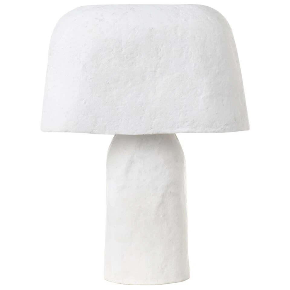 CARRASCO - Tafellamp - Wit - Papier-maché 3 CARRASCO - Tafellamp - Wit - Papier-maché - Afbeelding 3