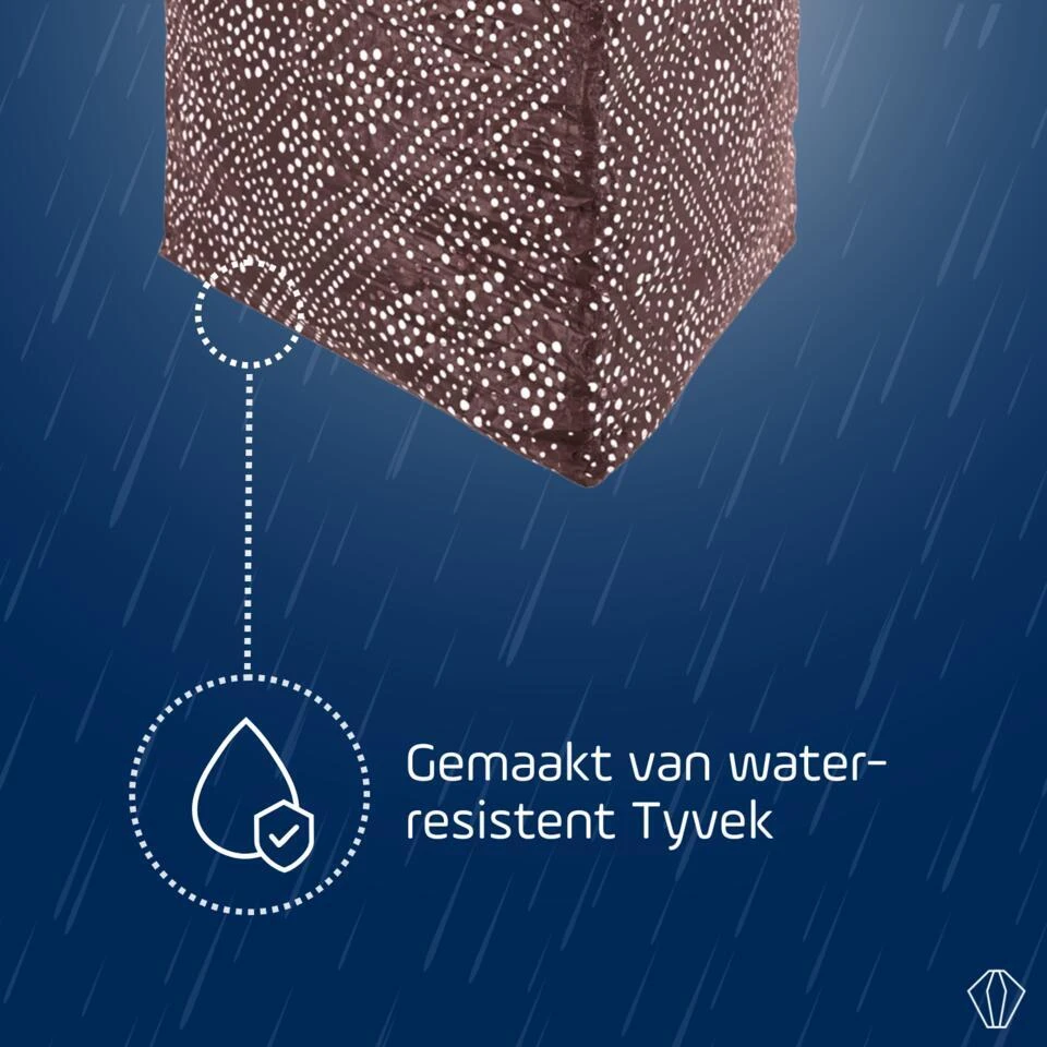 LUMIZ Solar Lampion Topaze Triangle - 28 Cm - Plum 4 LUMIZ Solar Lampion Topaze Triangle - 28 Cm - Plum - Afbeelding 4