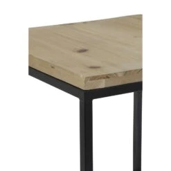 Sidetable CAMASCA- Zwart Metaal En Hout Stoer - Set Van 2 -Leenbakker Winkel 1395475799 0111
