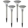 Pro Garden Prikspotje - Solar Tuinverlichting - RVS - 47 Cm