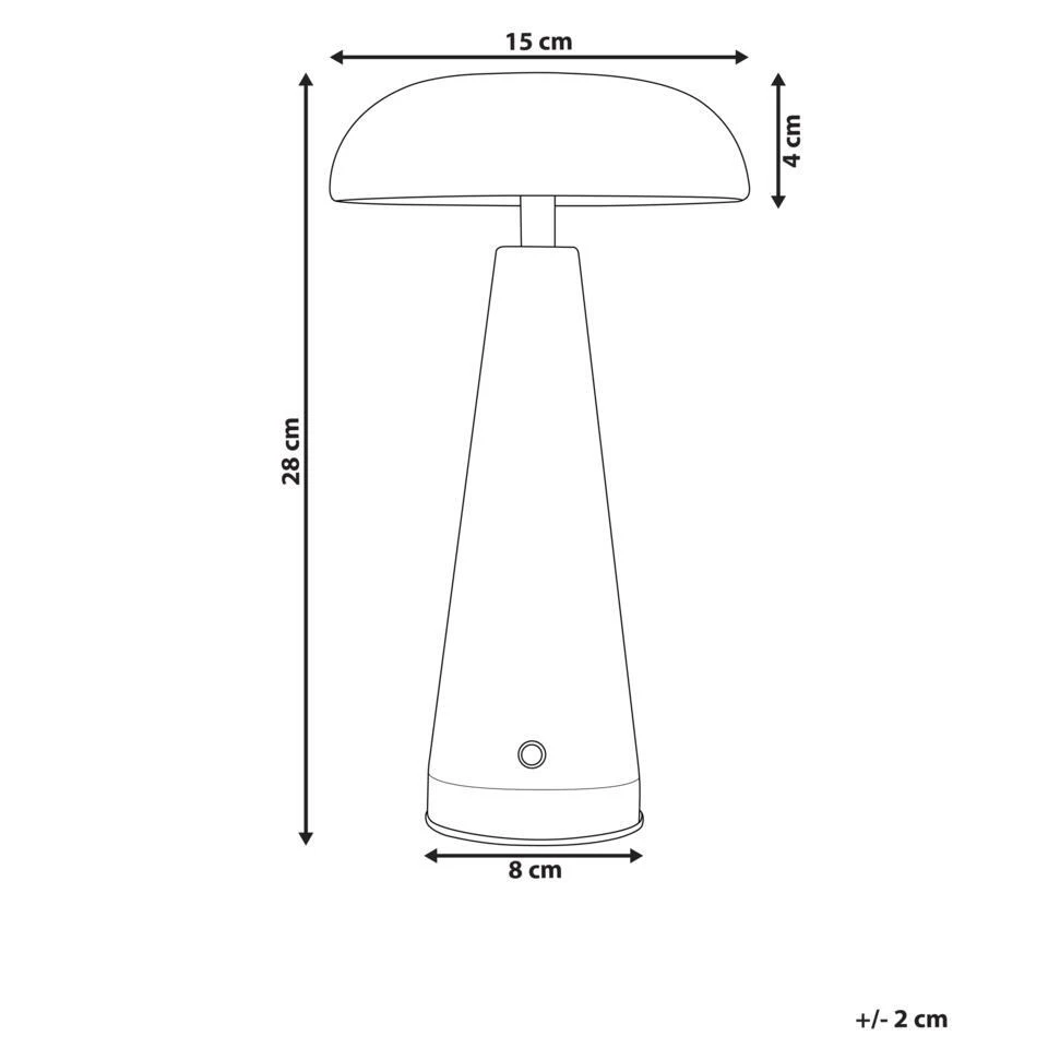BOCONO - Draadloze LED Tafellamp - Zwart - IJzer 4 BOCONO - Draadloze LED Tafellamp - Zwart - IJzer - Afbeelding 4