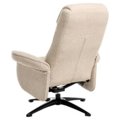 GERAS - Relaxfauteuil Met Voetenbank - Beige - Bouclé -Leenbakker Winkel 1494a93619144902be02cf3dfa8de77f