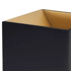 Highlight Wandlamp Stretto - 1 Lichts - 10 X10 Cm - Zwart - Goud -Leenbakker Winkel 1509450456 0101