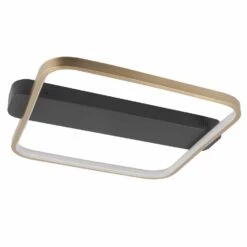 Highlight Plafondlamp Ascona - L 46 B 40 Cm - Mat Goud-zwart