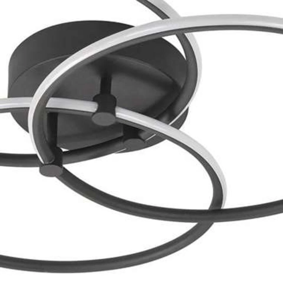 Highlight Plafondlamp Circles - Ø 49 Cm - Zwart 2 Highlight Plafondlamp Circles - Ø 49 Cm - Zwart - Afbeelding 2