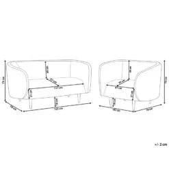 Beliani Zitgroep LOEN - Beige Polyester -Leenbakker Winkel 155b28d93ee54727814a6ceeb489c95a