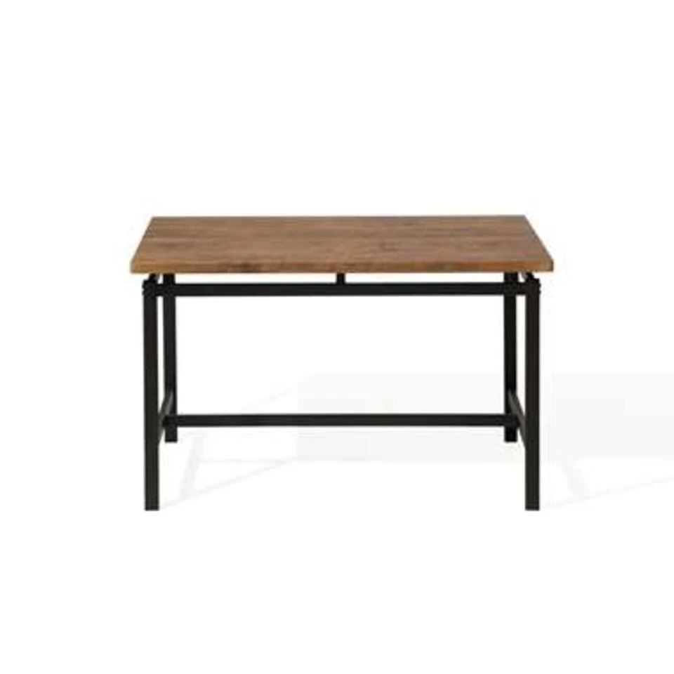 Beliani Eetkamerset ARLINGTON - Zwart Mdf 2 Beliani Eetkamerset ARLINGTON - Zwart Mdf - Afbeelding 2