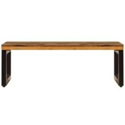 VidaXL Salontafel 100x50x35 Cm Massief Gerecycled Hout En Staal -Leenbakker Winkel 16201123f55c41a9b57822dd7a038e42