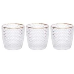 Cosy & Trendy Waxinelichthouder - Wit Met Gouden Randje - 7 Cm -Leenbakker Winkel 1637717415 0102