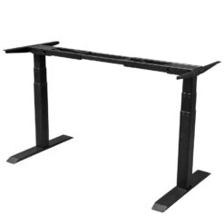 Elektrisch Verstelbaar Bureau - 140x80 Cm - Dual Motor - Zwart / Antraciet -Leenbakker Winkel 1644374126 0103