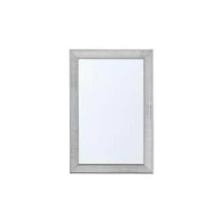 Beliani Wandspiegel BUBRY - Zilver Synthetisch Materiaal