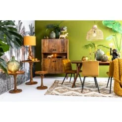 Lampenkap Cilinder LIVIGNO - 40-40-30cm - Oker -Leenbakker Winkel 1659948482 0110